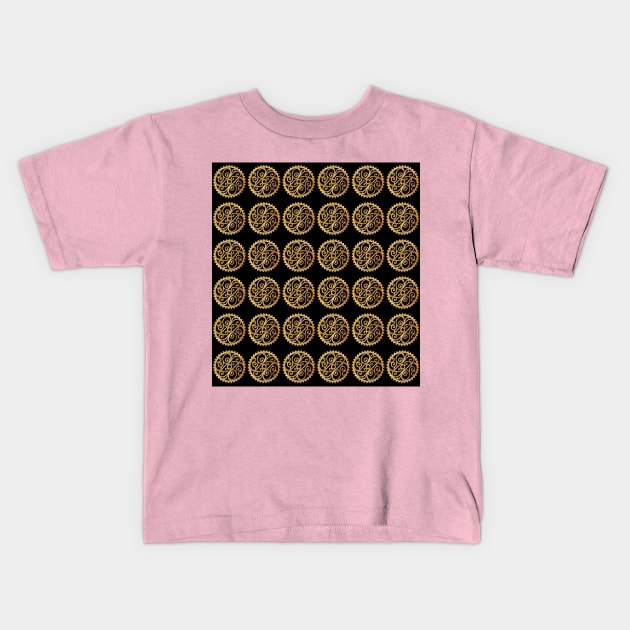 Mechnical Engineer Grears Seamless Pattern Design for engineering students Kids T-Shirt by ArtoBagsPlus